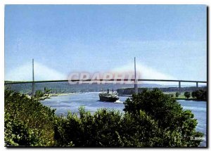 Postcard Modern Trance Normandy Bridge Brotonne