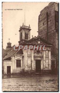 Old Postcard The Paris of old Chapel Street Old Chapel Sainte Genevieve Avenu...