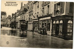 CPA MONTARGIS - Le Rue de LOING pendant la Crue (251527)