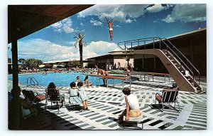 LAS VEGAS, NV Nevada ~ SANDS CASINO & HOTEL ~ Pool  c1950s Roadside  Postcard