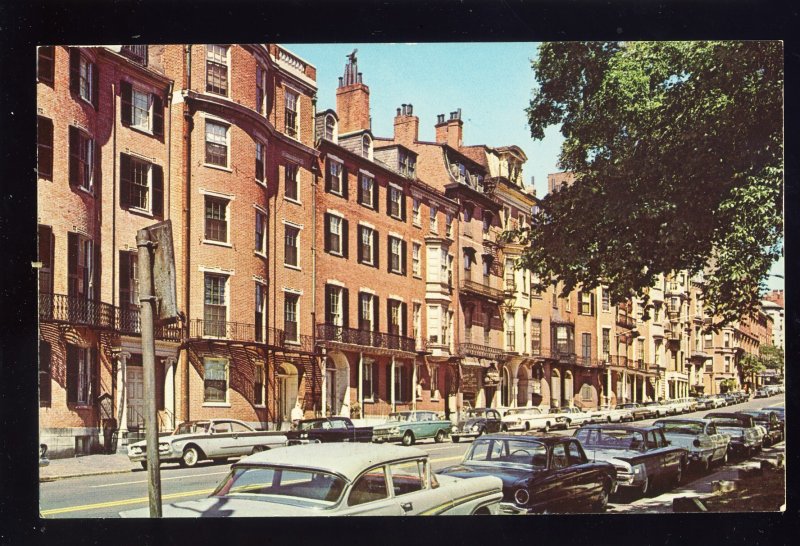 Boston, Massachusetts/MA/Mass Postcard, Historic Beacon Street, 1960's?