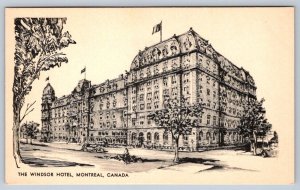 The Windsor Hotel, Montreal, Quebec, Vintage Art Postcard #3