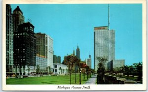 M-29630 Michigan Avenue North Showing Prudential Building & Library Chicago I...