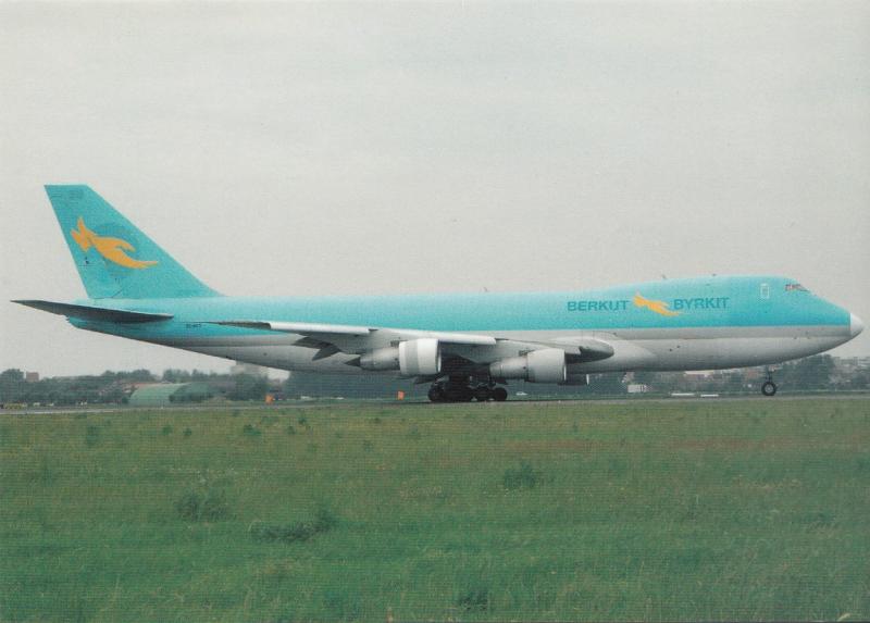 BERKUT AIR, Boeing 747-2B5F, unused Postcard