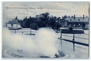 1906 Geyser in the Sanatorium Grounds Rotorua New Zealand Antique Postcard