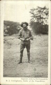 President Roosevelt Hunting Trip Guide Cuninghame 1910 Postcard
