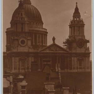 c1910s London, England St Pauls JUDGES' RPPC Cathedral Repair Church Photo A193