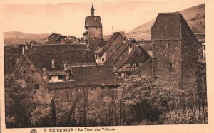 Vintage Postcard La Tour Des Voleurs Thieves' Tower Museum Riquewihr France