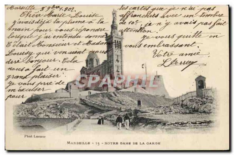 Postcard Old Marseille Notre Dame de la Garde