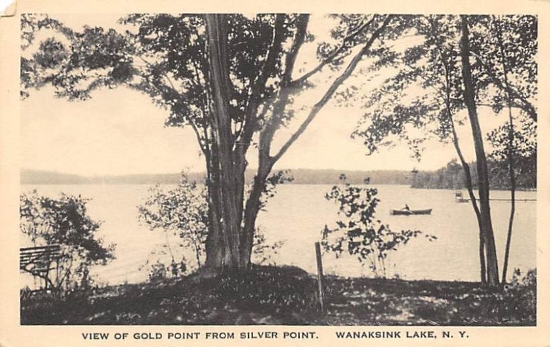View of Gold Point from Silver Point Wanaksink Lake - Rock Hill, New York NY  