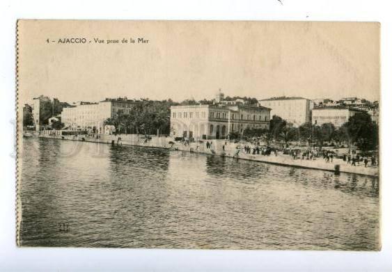 138445 France AJACCIO prise de la Mer Vintage postcard