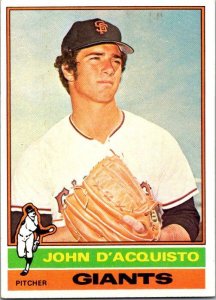 1976 Topps Baseball Card John D'Acquisto San Francisco Giants sk13447