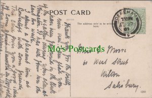 Genealogy Postcard - Moore, 60 West Street, Wilton, Salisbury, Wiltshire GL287