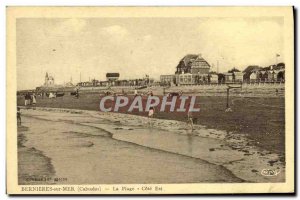 Old Postcard Bernieres Beach