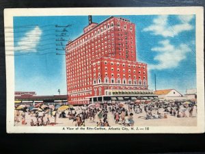 Vintage Postcard 1946 A View of the Ritz Carlton Atlantic City N.J.