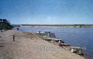 Missouri River Fishing - Gavins Point Dam Postcard