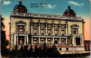 Serbia Belgrade Konak Vintage Postcard 09.68