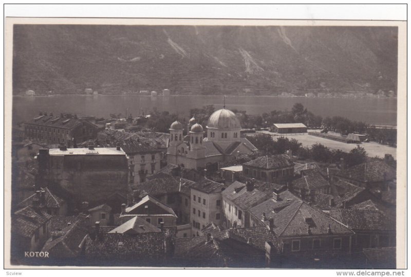 RP: Kotor , Montenegro , air view #2 , 1910-30s