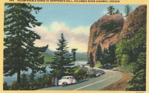 USA Incomparable Gorge Shepperd's Dell Columbia River Highway Oregon 08.91