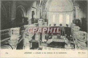 Postcard Old Avignon The Altar and the Galeries de la Cathedrale