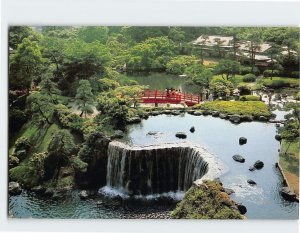 Postcard 10-acre classical Japanese garden, The New Otani, Tokyo, Japan