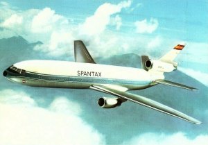 Spantax Douglas DC 10 airline issued Airplane Postcard