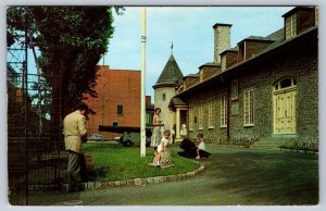 Family Vacation Photo, Chateau Ramsay (Ramezay), Montreal Quebec, 1958 Postcard