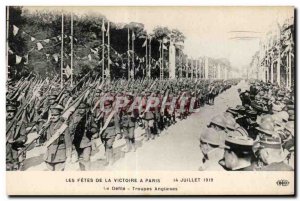 Old Postcard Militaria The celebrations of the victory parade July 14, 1919 T...