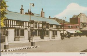 The Horse & Farrier Gatley Cheshire Village Pub 1970s Postcard