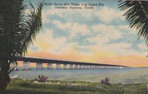 Florida Keys Seven Mile Bridge From Pigeon Key Overseas Highway Curteich