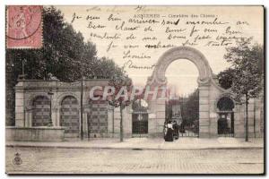 Postcard Old Asnieres Dog Cemetery