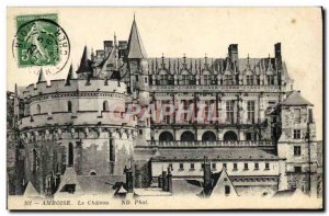 Old Postcard Amboise Chateau