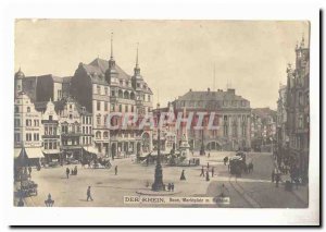 Germany Der Rhein Postcard Old bonn Markpltaz m Rathaus