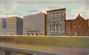 Michigan Avenue, looking south from Van Buren St. Chicago Unused