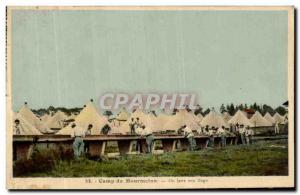 Old Postcard Camp Mourmelon washed his linen Militaria