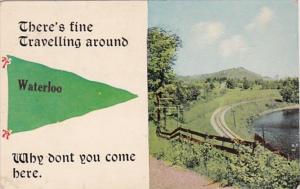 Iowa Waterloo There's Fine Travelling 1914 Pennant Series