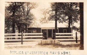 Replica of Jefferson Davis Home Real Photo Vintage Postcard JF235160