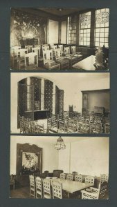 Ca 1935 Real Post Post Card Pittsburgh PA 3 University Language Rooms Romania---