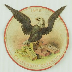 1876 World's Fair Die Cut Victorian Seal PD141