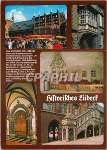 Modern Postcard Hansestadt Lubeck Rathaus