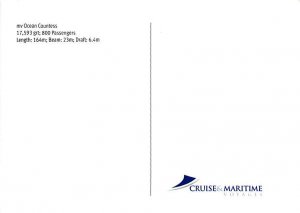 MV Ocean Countess Cunard Line Ship Postcard