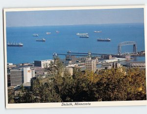 Postcard Aerial View of Duluth Minnesota USA