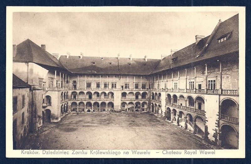 Chateau Royal Wawel Krakow Poland unused c1920's