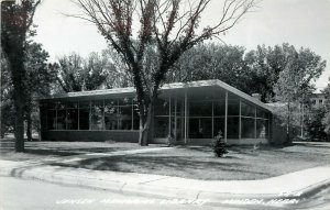 RPPC Postcard; Jensen Memorial Library Minden NE Kearney County, LL Cook 58-B