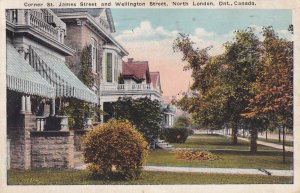 LONDON, Ontario, Canada, PU-1923; Corner St. James Street And Wellington Street