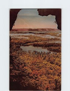 Postcard Treasure Cave, Wyalusing State Park, Bagley, Wisconsin