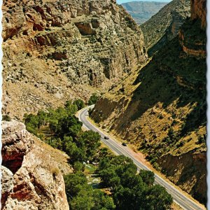 c1970s Pub. Casper, WY Shell Canyon Big Horn Mountains Hwy 14 4x6 PC Bighorn M9