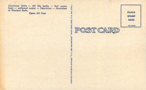 Postcard South Dakota Canistoga U-Bar Motel Multi View Teich occupation 23-5045