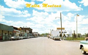 Malta Montana US No 2., Street Scene Vintage Postcard TT0088