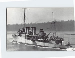 Postcard U.S.S. Reno DD-303, Puget Sound, Washington